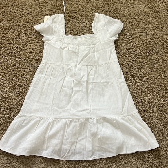 white short sleeve mini dress - Picture 2 of 2